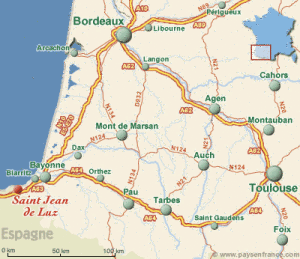 carte Saint Jean de Luz