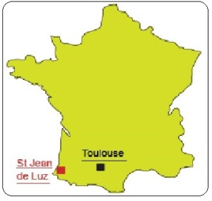 Localisation St Jean de Luz