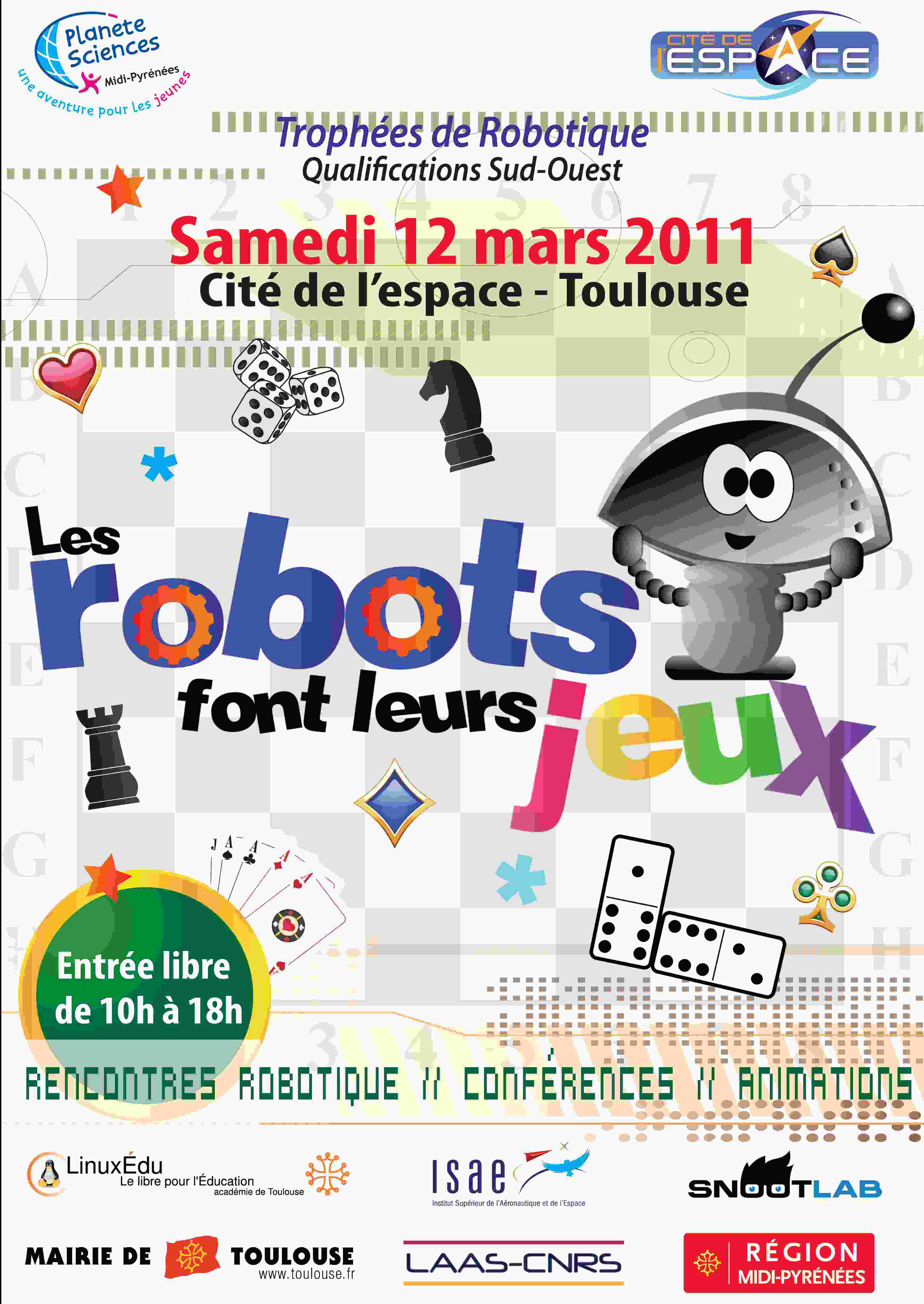 Affiche Trophées de robotique 2011
