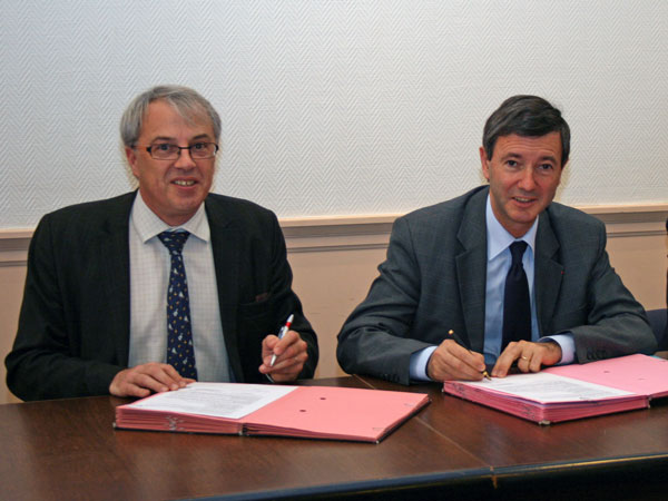 Signatue de la convention