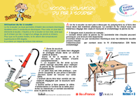 Fiche sur l'utilisation du fer &agrave; souder