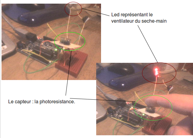 Simulation du sèche main