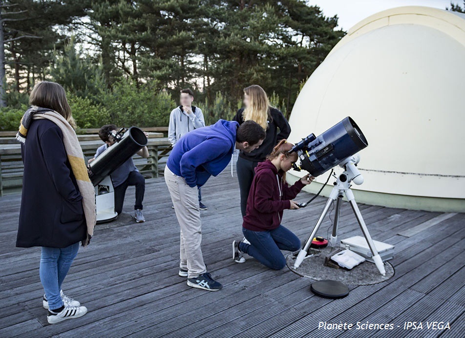 Association étudiante Ipsa Vega au Centre d'Astronomie Jean-Marc Salomon de Buthiers en 2017
