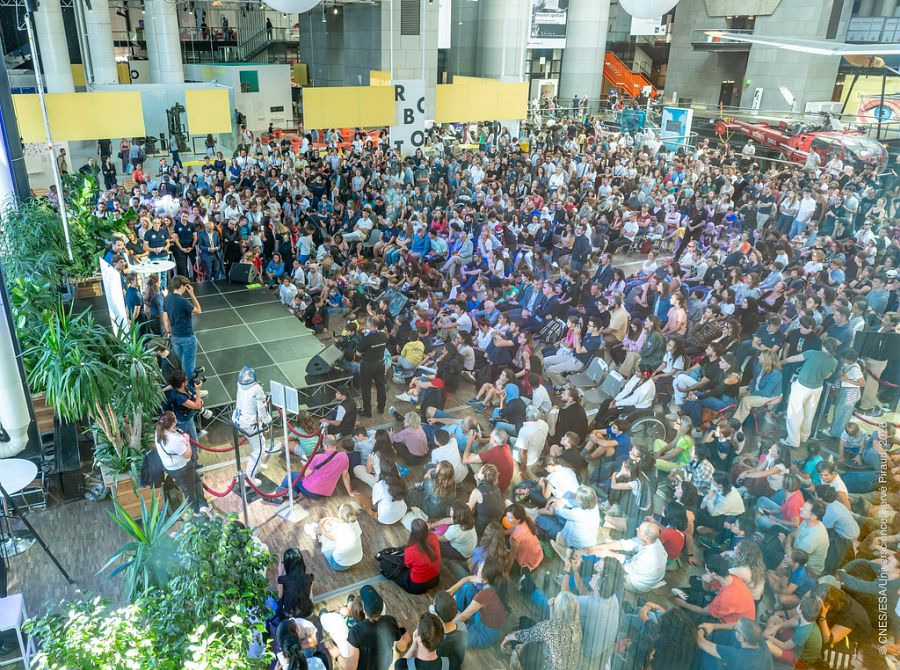 Evenement Cap sur l'Espace ! a la Cite des sciences et de l'industrie le 12 septembre 2026. En marge du Sommet international sur l'espace, le CNES, l'ESA et Universcience proposent un week-end d'animations a la Cite des Sciences.