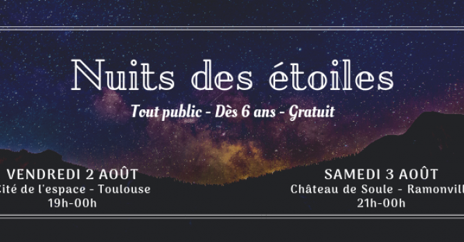 Nuits des étoiles : observations et animations pour tous